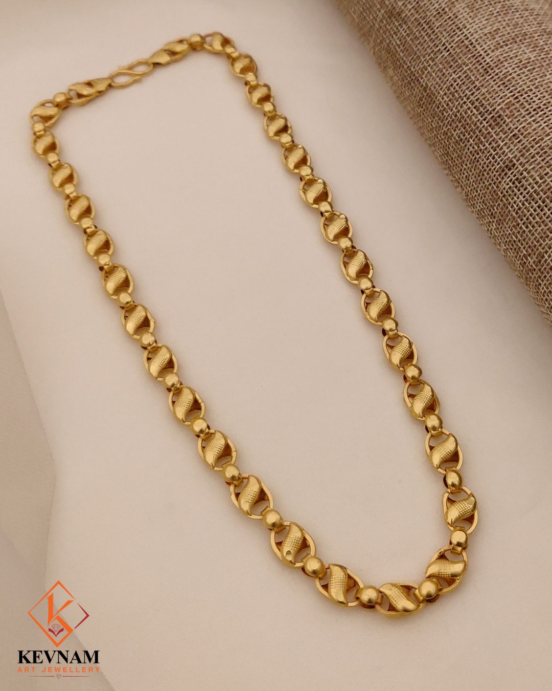 Exclusive Design Gold Plated Koyali Bindi Chain for Men.