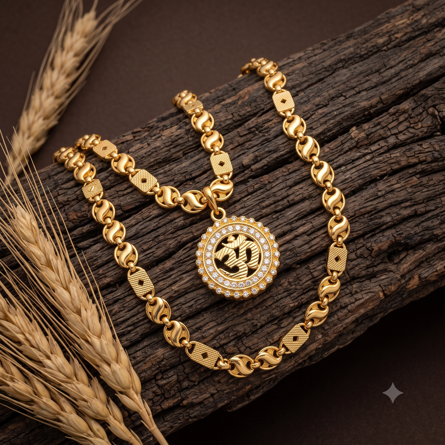 Awesome Design Gold Plated Nawabi Chain for Men