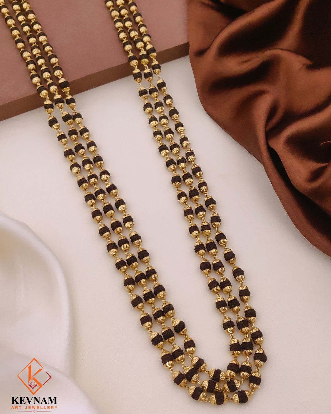 Triple Layer Black Bead Mala for Men