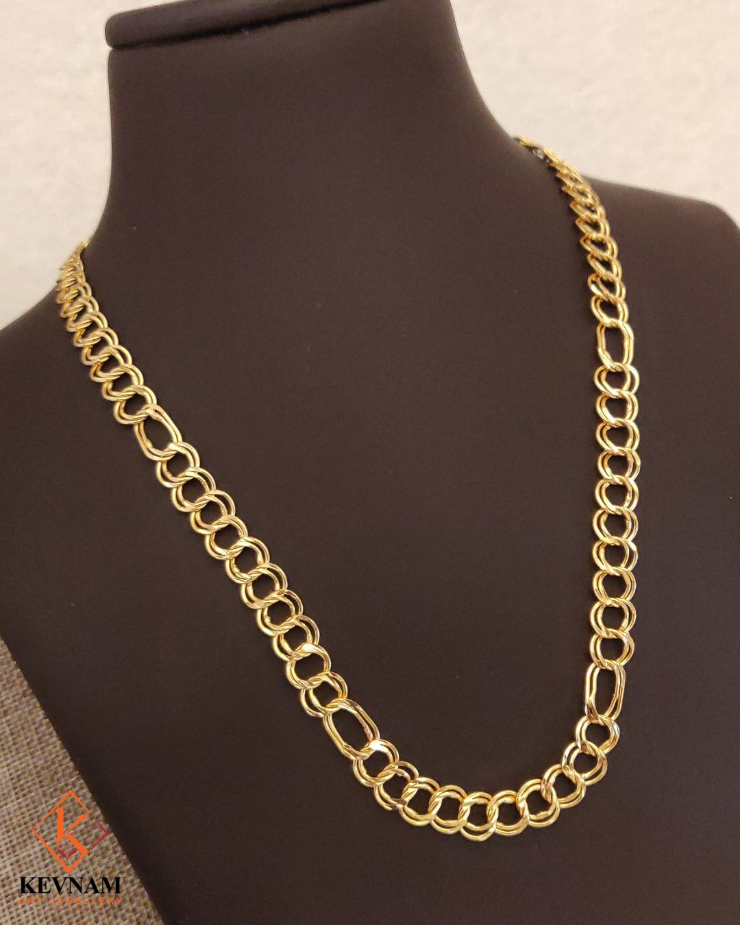 New Classical Gold Finish 2 Kadi Chain For Man.