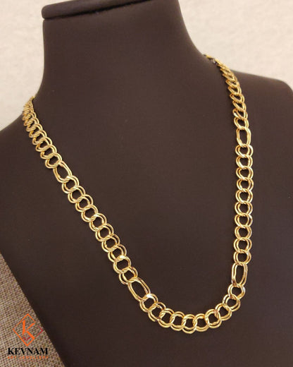 New Classical Gold Finish 2 Kadi Chain For Man.