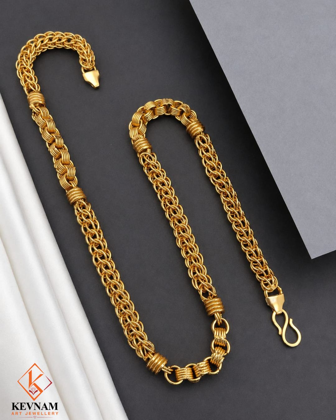 New Premium Royal Woven Barrel Design Chain for Men.