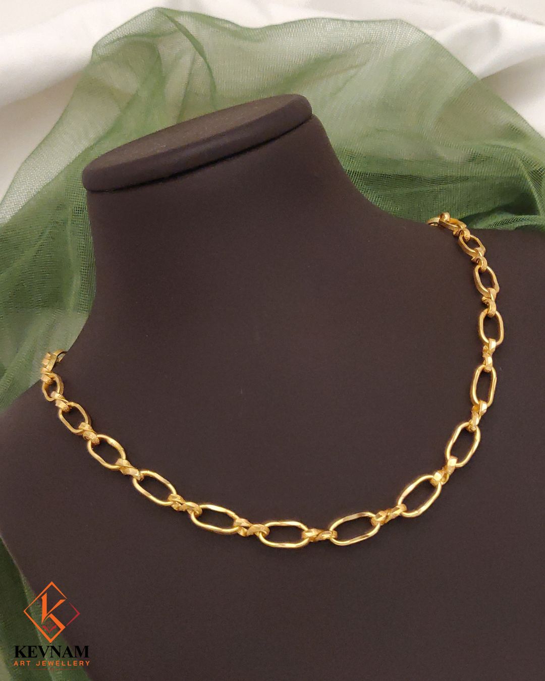 Royal Oval Link Gold Plated Chain for Men
