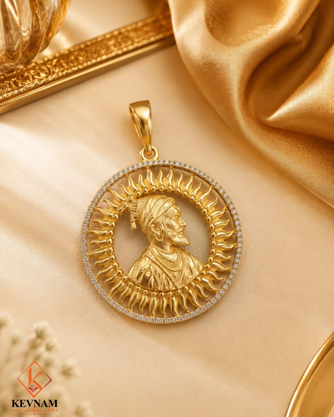 Royal Warrior Sun Pendant for Men.