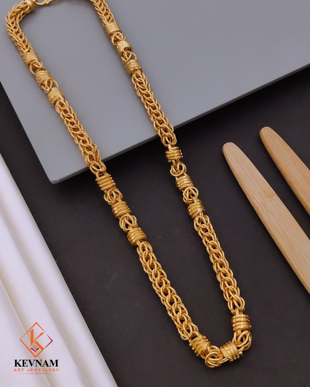 New Exclusive Design Gold Pletted Joint kadi Chain For Mens.